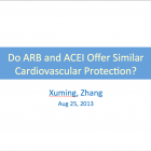 Do ARB and ACEI offer similar cardiovascular protection?